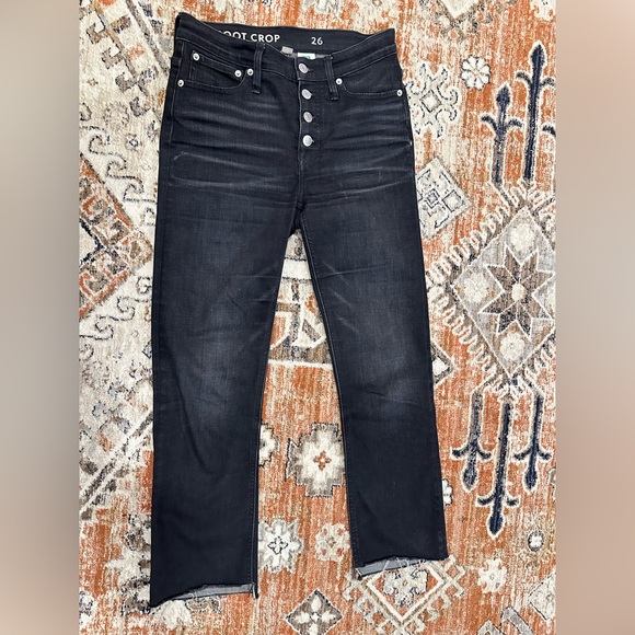 J Crew| jean| Demi boot crop| size 26| black - Picture 1 of 2
